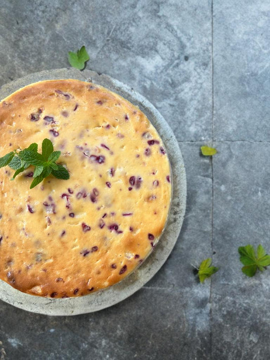 Cranberry  and White Chocolate Cheesecake
